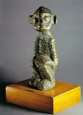 Lucas SITHOLE LS6203.4 "Lost shepherd" ("Little lost herdboy"), 1962 - Bronze 4/4 - 039x013x014 cm