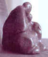LS7644 Lucas SITHOLE "Motherly love (Kapi ntaba)" 1976 Granite 026x023x023 cm