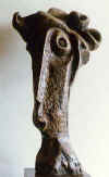 LS7701 Lucas SITHOLE "Proud and Angry" 1977 (front view) Zulu indigenous wood 095x052x035 cm