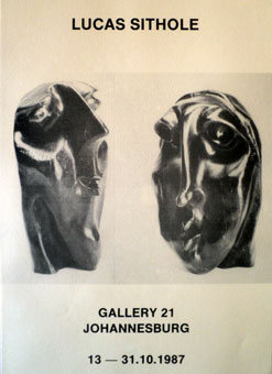Lucas SITHOLE exhibition poster showing LS8710 and LS8711