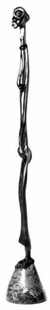 Query "I" Lucas SITHOLE "Standing woman (?)" 19?? - wood on liquid steel base - meas. n/a