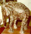 LS5601.0 Lucas SITHOLE "Elephant" 1956 Rhodesian teak 038x040x015 cm