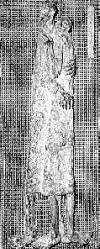 LS5902 Lucas SITHOLE "The homeless couple" 1959 Panel: liquid steel on wire mesh 092x071 cm